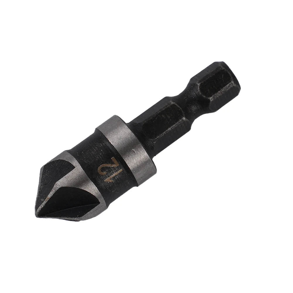 Countersink Drill Bit Shank Woodworking Carbon Steel Chamferer For Wood Metals Power Tools 12/16/19mm 90 Degree