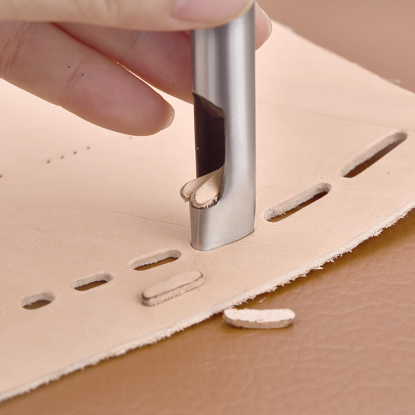 1.5/7/9/12/15/18/20mm Leather Oval Shape Hole Punch Steel Craft Hollow Hole Punch Leather Tool Leather Belt Hole Punch DIY Tools