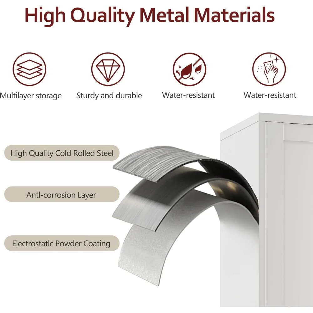 モダンなロック可能なナイトスタンド ペア、棚付き収納キャビネット、ドアと収納付きの現代的なサイドテーブル 28 個