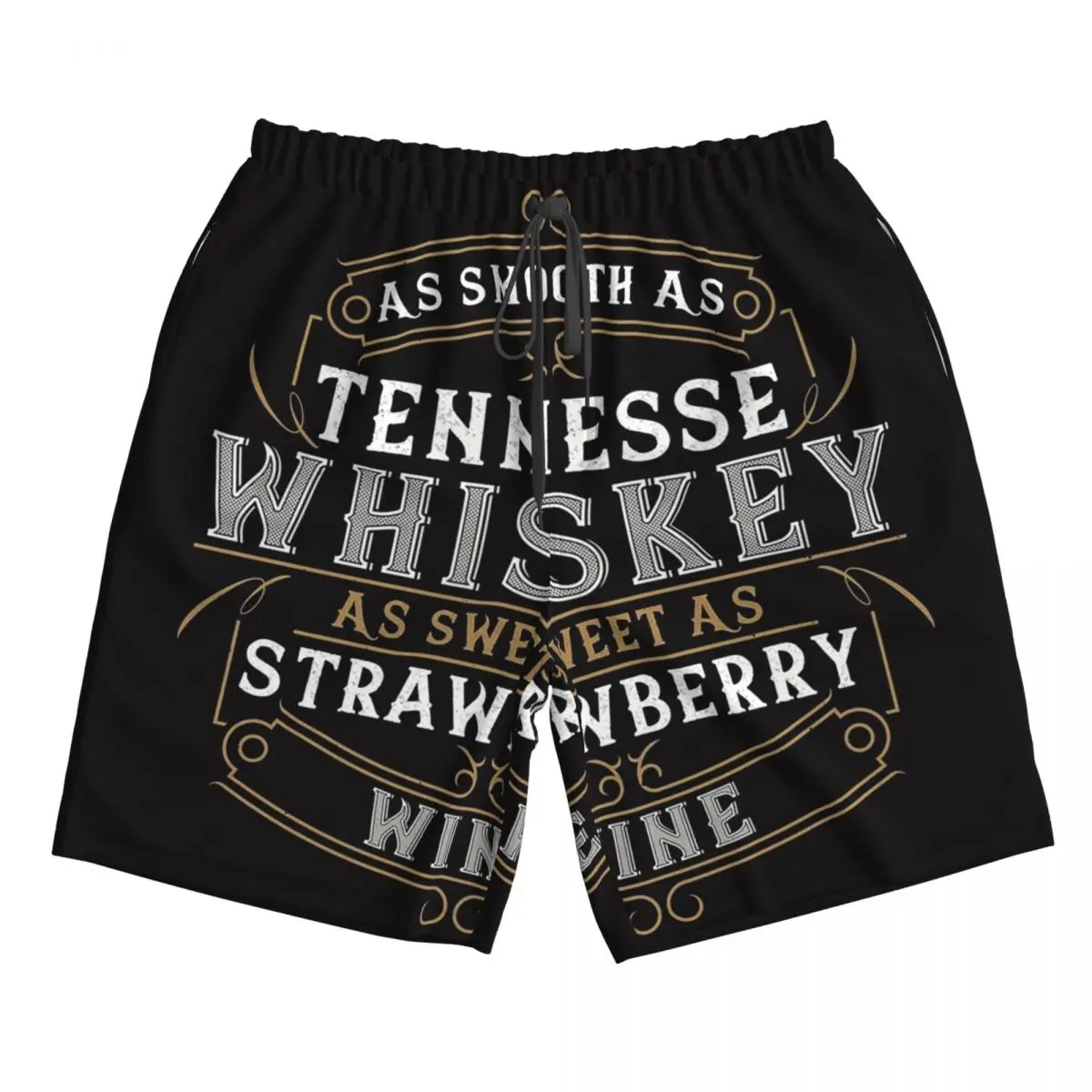 

As Smooth As Tennessee Whiskey Trunks Beach Board Shorts Casual Quick Dry Swim Summer Men Pants
