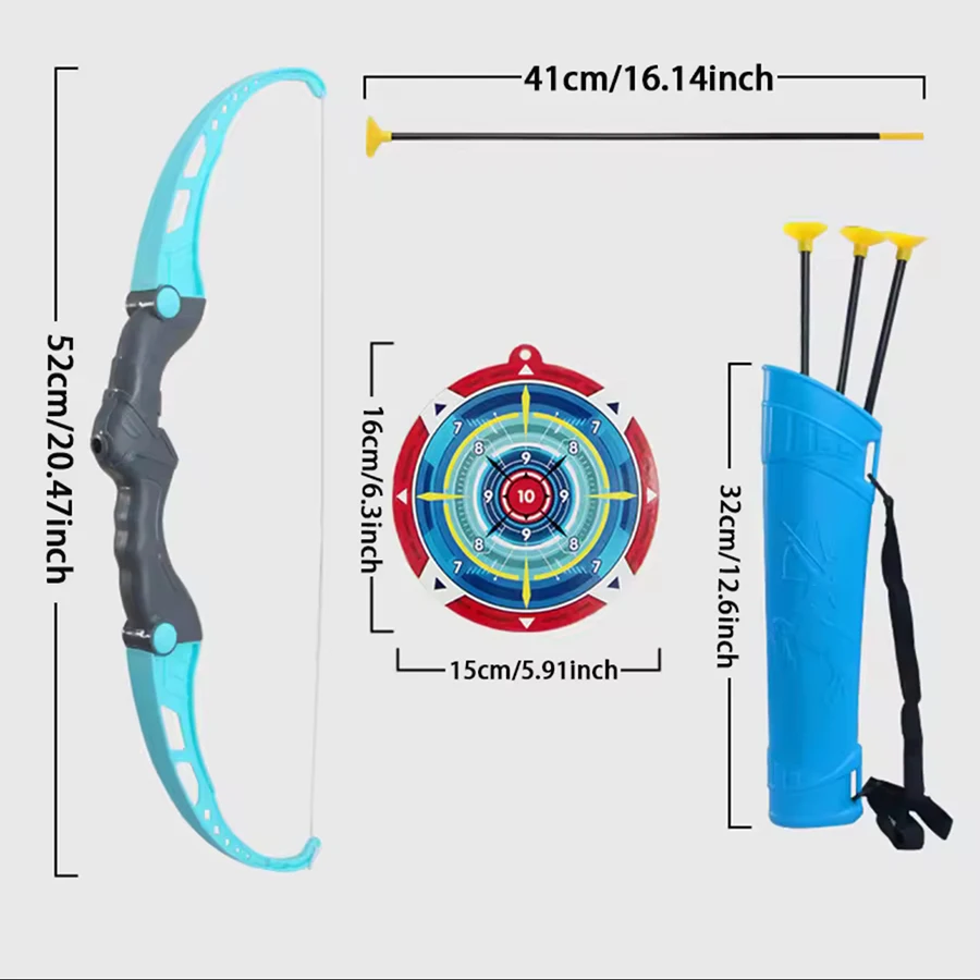1pc52cm Pfeil und Bogen Kinder Spielzeug Outdoor Schießen Praxis Spielzeug mit Ziel Multiplayer Wettbewerb Sport Geburtstag Geschenk für Kind – Detail 11