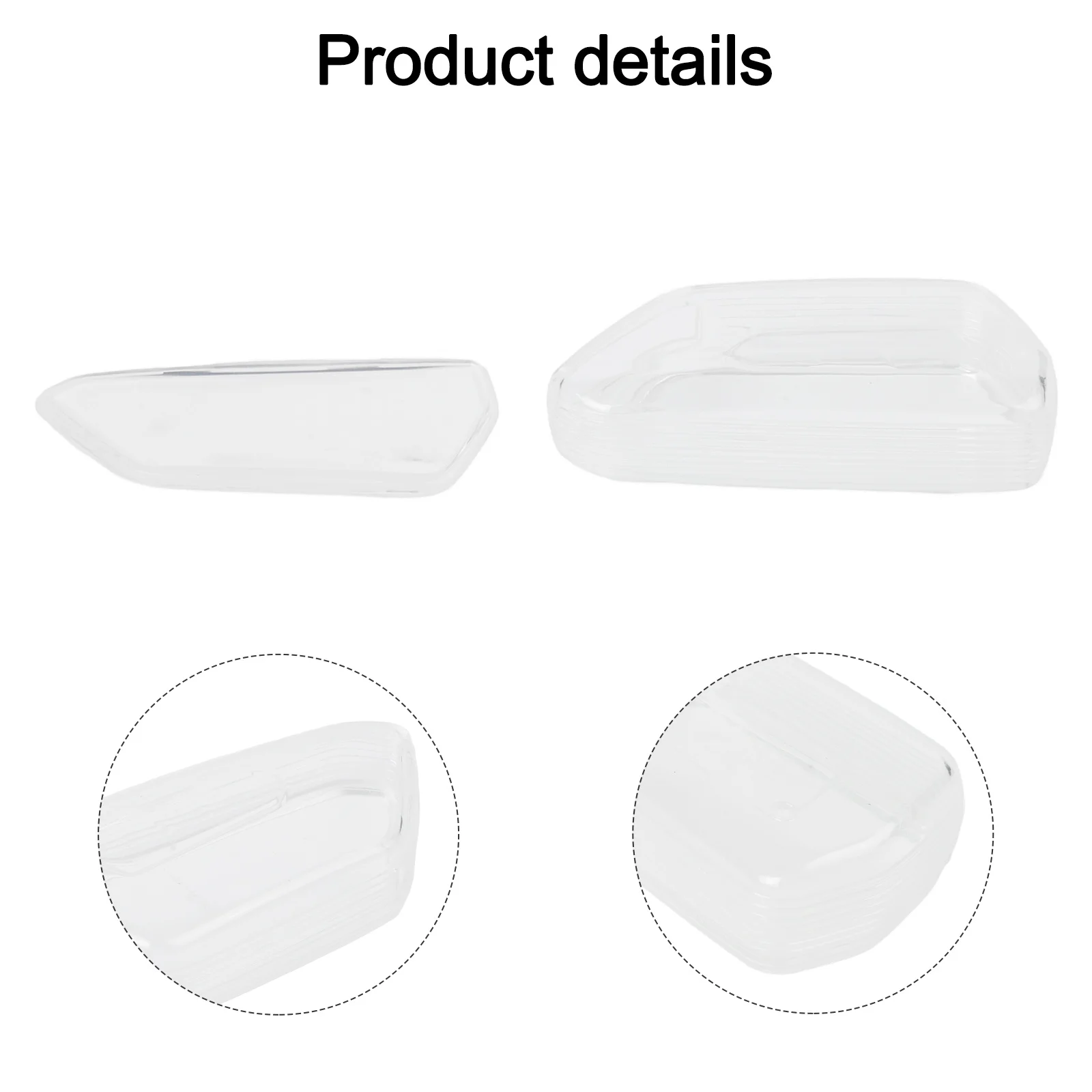 1pc Key Shell Accessories Replacements Brand New Car Key Cover Case Holder Clear Transparent For Golf MK8 2020-2023