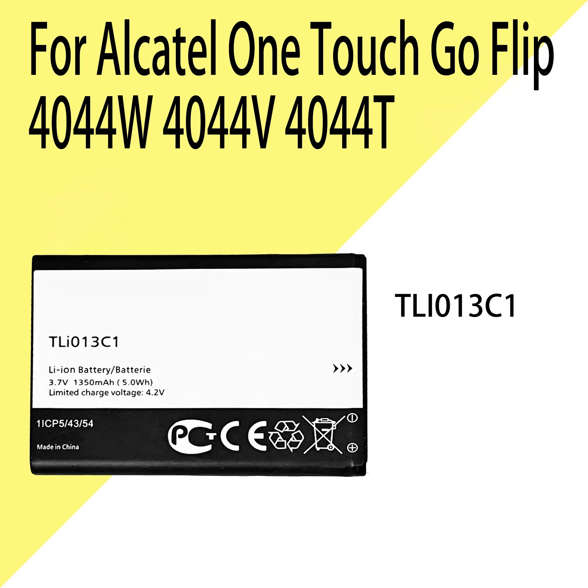 100%  TLI013CA TLI013c1  Battery For Alcatel One Touch Go Flip OT-4043S phone Batteries