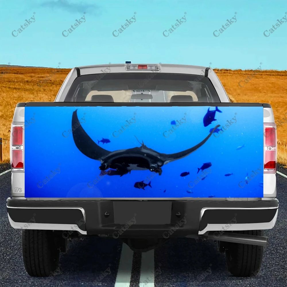 

Animal Manta Ray Car decals truck tail modification painting car accessories decoration car stickers truck tail painting decals