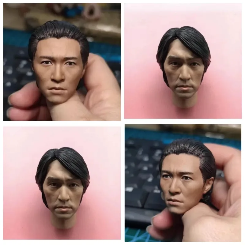 1/6 Scale Asian Male Actor Head Sculpt Two hairstyles Comedy Carving Chinese Star Head Played Model for 12in Figure Doll