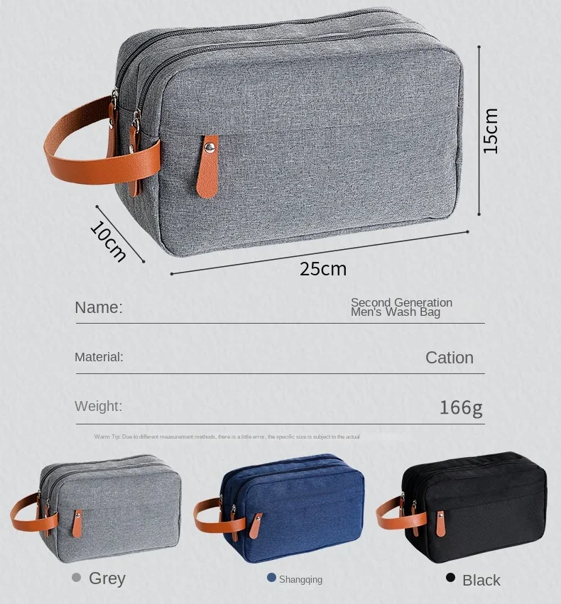 Mann Hohe Qualität Make-Up Tasche Oxford Leinwand Reise Kulturbeutel Organizer Wasserdichte Frauen Waschen Beutel Handtasche Kosmetik Fall – Detail 3
