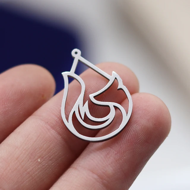 3 szt. DIY metalowy lis zwierząt wisiorek ze łzowiskiem ze stali nierdzewnej Charms do tworzenia biżuterii bransoletki kolczyki akcesoria do rękodzieła