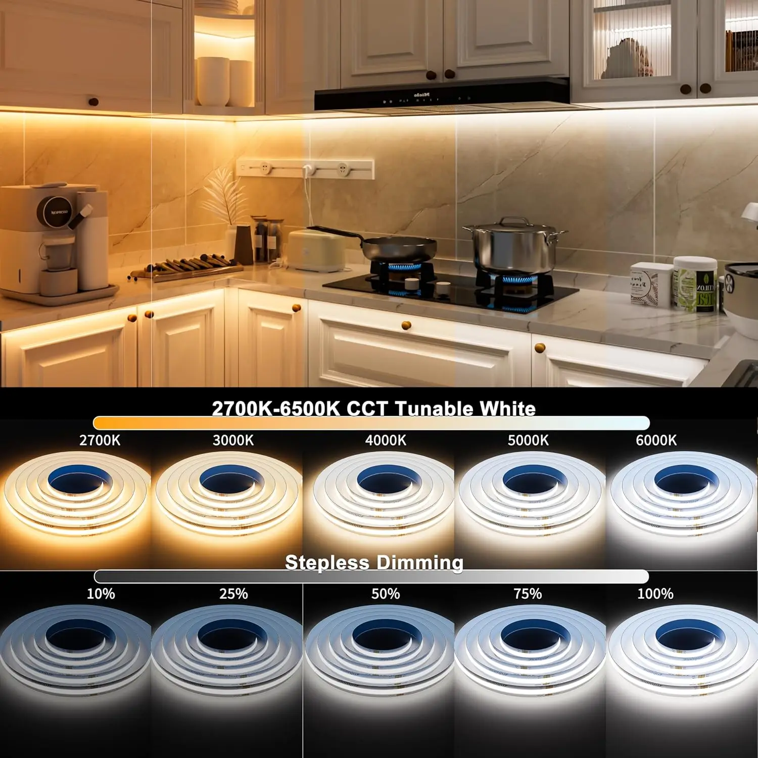 10m-20m-24v-tuya-wifi-cob-cct-led-strip-608leds-high-density-flexible-dimmable-led-tape-2700k-6500k-backlight-for-alexa-google