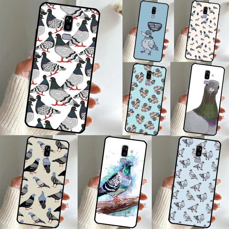 The Pigeons Case For Samsung Galaxy A9 A8 A7 A6 J8 J4 J6 Plus 2018 A3 A5 2017 J1 J3 J5 J7 2016 Coque