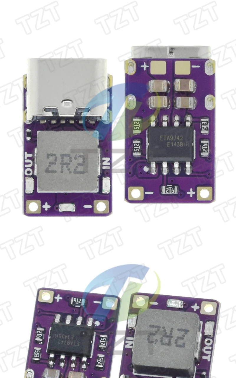 5V 2,4A Lithium-Batterie Lade- und Entlade-Modul Schnellladung 3,7V 4,2V 18650 Lithium-Batterie Boost-Leistungsmodul Typ-C – Detail 5