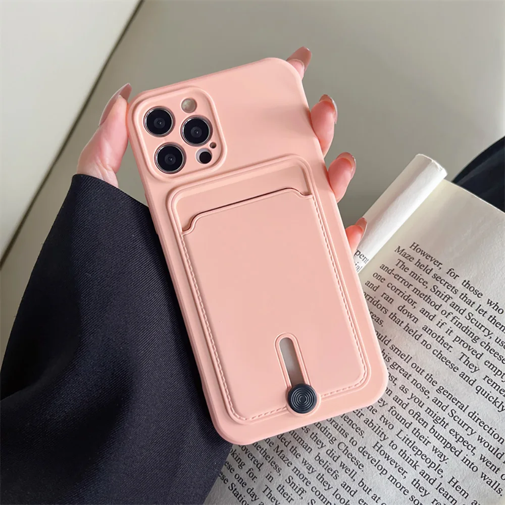 Silicone Shockproof Wallet Phone Case For Apple iPhone 18 17Air 16 15 14 13 12 11 Pro Max Plus Card Slot Pocket Protective Cover view 6