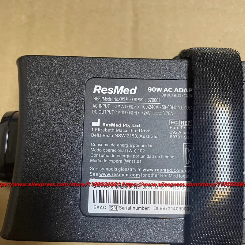 Original 370006 24V 3.75A AC Adapter 90W For Resmed Air Sense S10 IP22 37030 Air 10 370001 370002 DA-90F24 DA90A24 R370-7232