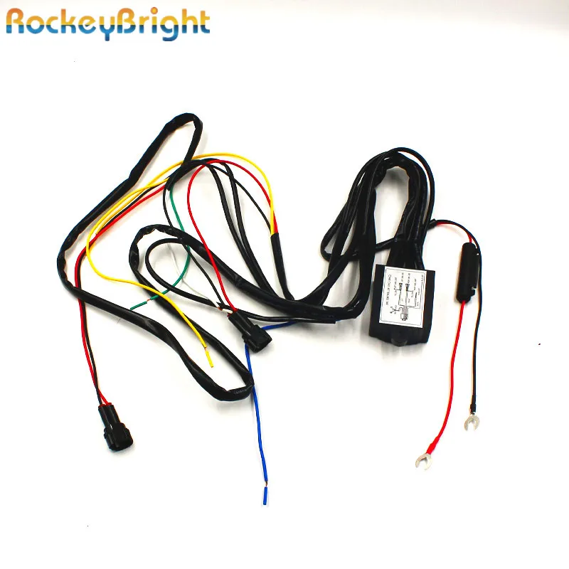 Rockeybright kontroler DRL Auto Car LED światła dzienne szelki przekaźnikowe ściemniacz On Off przełącznik 12-18V kontroler DRL samochodu