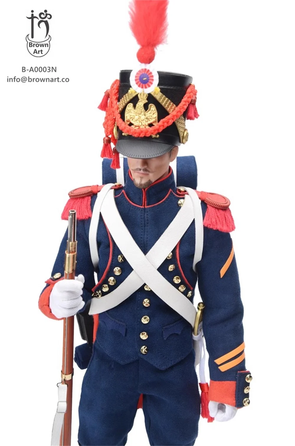 1/6 BROWN ART B-A 0003N The Soldier Guard of Napoleon Emperor Full Set Moveable Action Figure Gift For Fans Collect