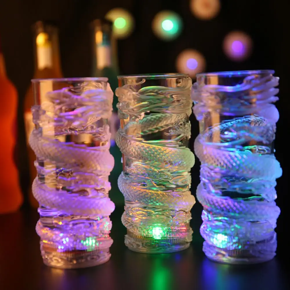 285ml Dragon LED Flashing Color Change Water Activated Light Beer Wine Cup Mug