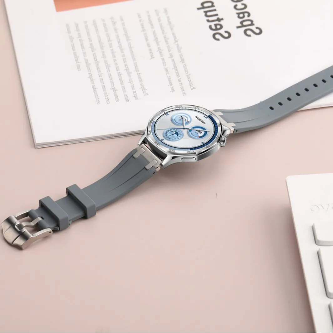 화웨이 시계 GT5-4 프로에 대한 22mm 실리콘 스트랩 화웨이 시계 GT4-5 46mm Correa에 대한 46mm 통기성 교체 팔찌 팔찌