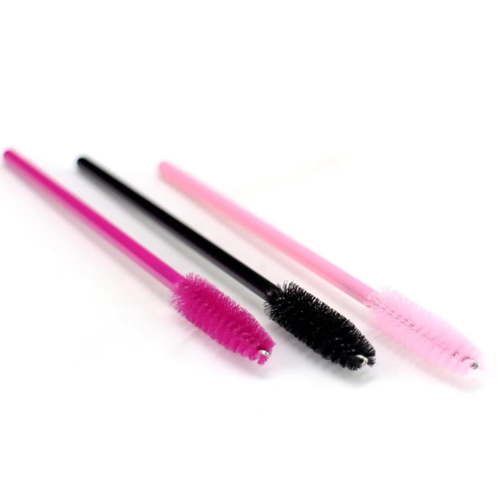 50 stuks wimper make-up borstel wimper mascara tool voor salon of thuisgebruik buigbare tip geen klontering meer roze wimper mascara borstel