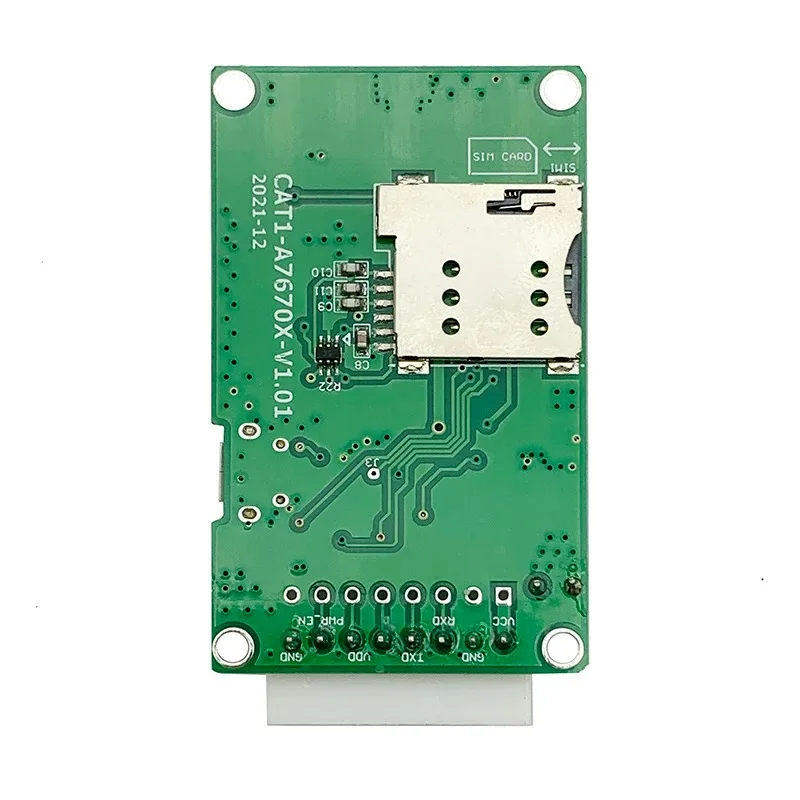 SIMCOM A7670E LTE Cat1 Module Core Board With SIM Card Slot TTL UART 2G LTE-FDD B1/B3/B5/B7/B8/B20 GSM 900/1800MHz