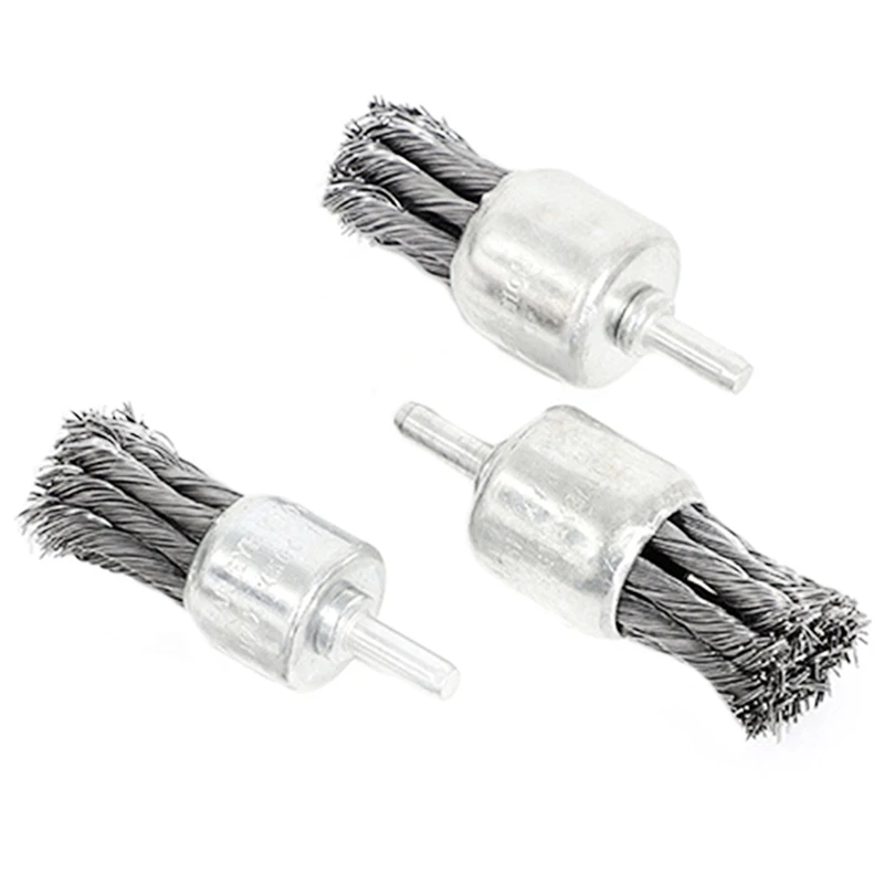 

9PCS Handle Wire Brush, Twisted Wire Brush, Special Polishing Brush For Pen-Shaped Wire Electric Motor