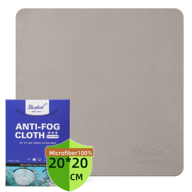 Antifogging Cloth for Eyeglasses, Screen, Goggles, Reusable and Portable Cleaning Wipe Coated Lens Mask