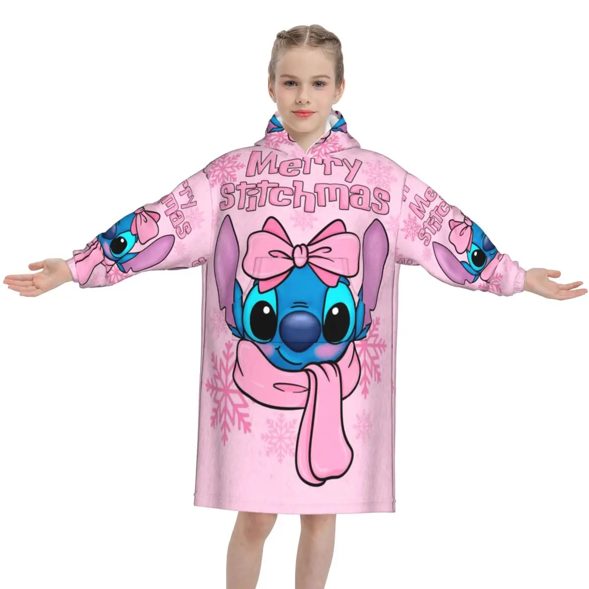 

Рождественское зимнее снежное одеяло Санта-Клауса, толстовка с капюшоном, носимые для детей, комбинезоны, теплая пижама с карманом