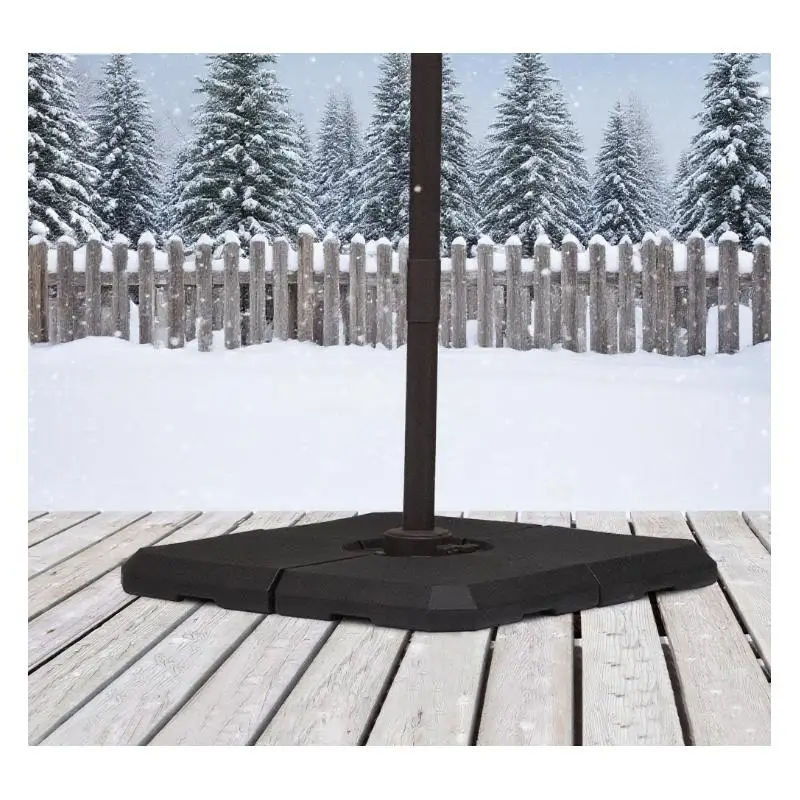 

Сверхмощная смещенная подставка для зонтов для наружного патио, прочная и устойчивая опора, идеально подходит для больших зонтов