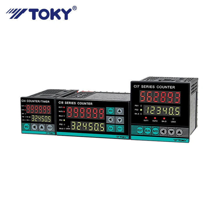 TOKY Industrial 48*96mm 6 Digits Display Counter Quantity Length Batch Measuring Digital Counter