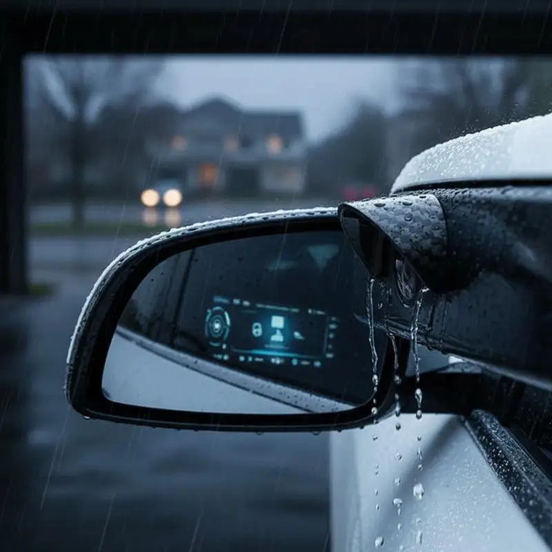 Car Backup Camera Rain Visor 1/2/4Pcs Waterproof PVC Protective Cover Anti Rain Blur for Daily Driving