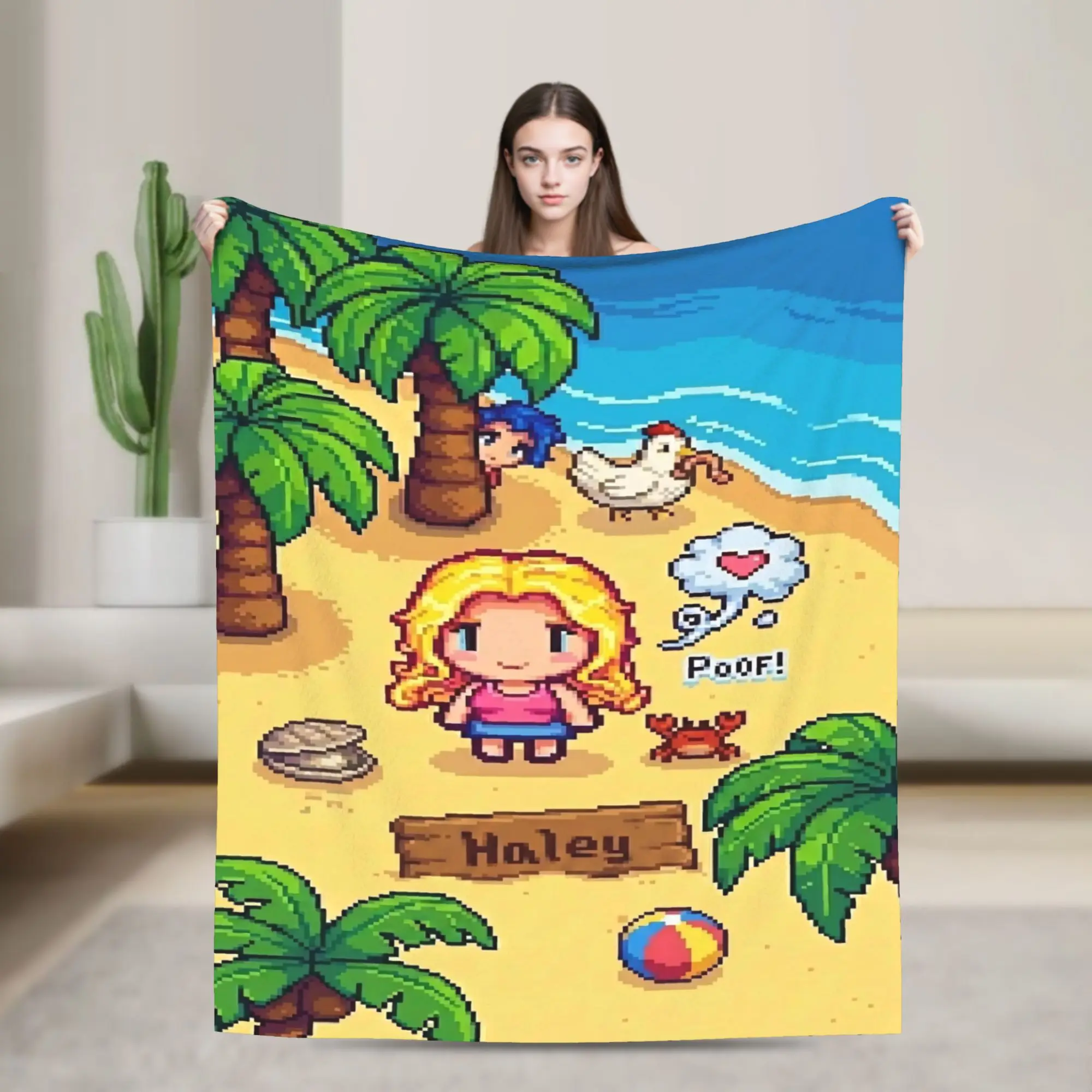 New Arrival Stardew Valley Animals Blanket Ultra-Soft Coral Fleece Plush  Cozy Throw Blanket Machine Washable