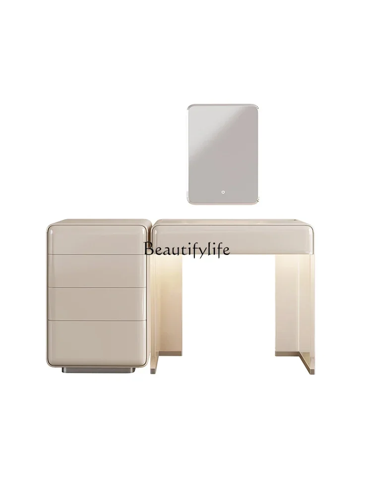 

FG10Italian Minimalist Chest of Drawers Dresser Storage Integrated Bedroom Light Luxury Advanced Makeup Table