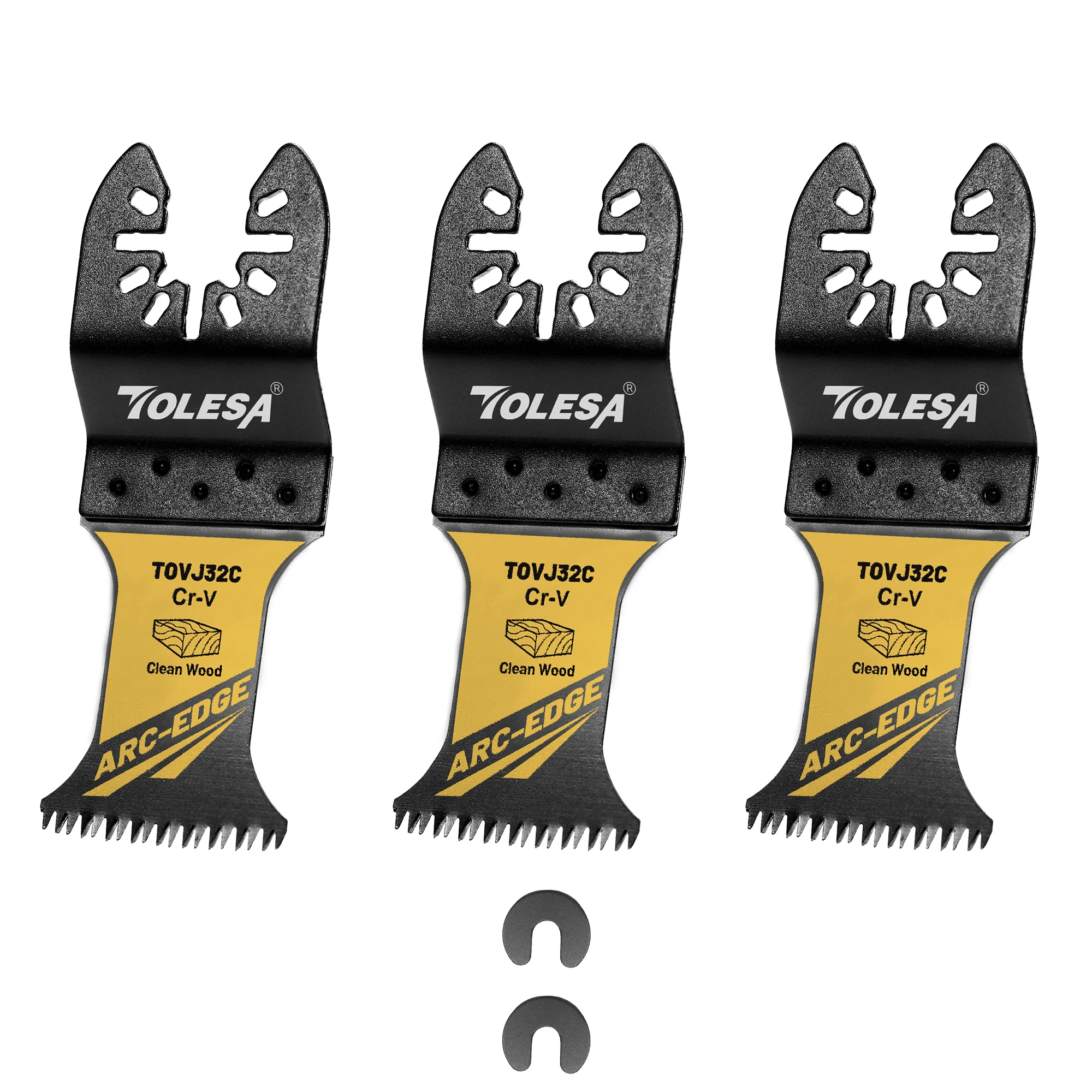 TOLESA 3/50 Stuks Arc Edge Oscillerende Zaagbladen Set Japanse Tand Oscillerende Multitool Messen voor Hout Plastic schoon Cut - afbeelding 1