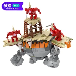 MOC Game Collection Zeldaed Stone Talus Building Blocks Assembling Models Stone Monsters Creative Bricks Toys Children Gifts