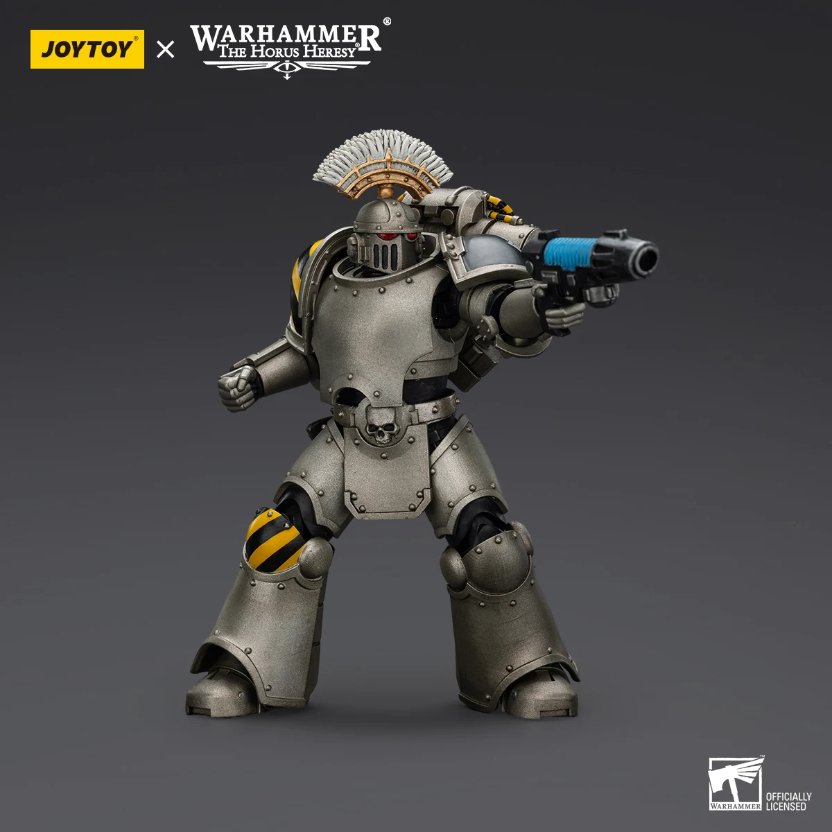 [Na Stanie] JOYTOY Warhammer Figurka Akcji Heresy Horusów Iron Warriors MKIII Taktyczny Sierżant Legionowy Model z Ruchomymi Stawami