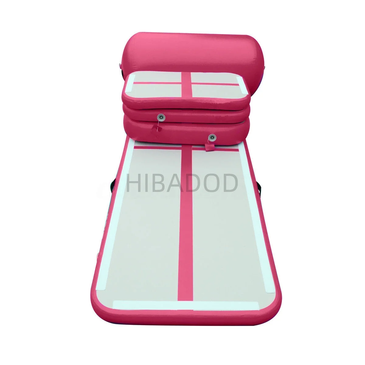 Un ensemble de piste de dégringolage d'air gonflable DWF scellé à l'air à vendre, tapis de sol de culbutage d'air de gymnastique de piste d'air gonflable