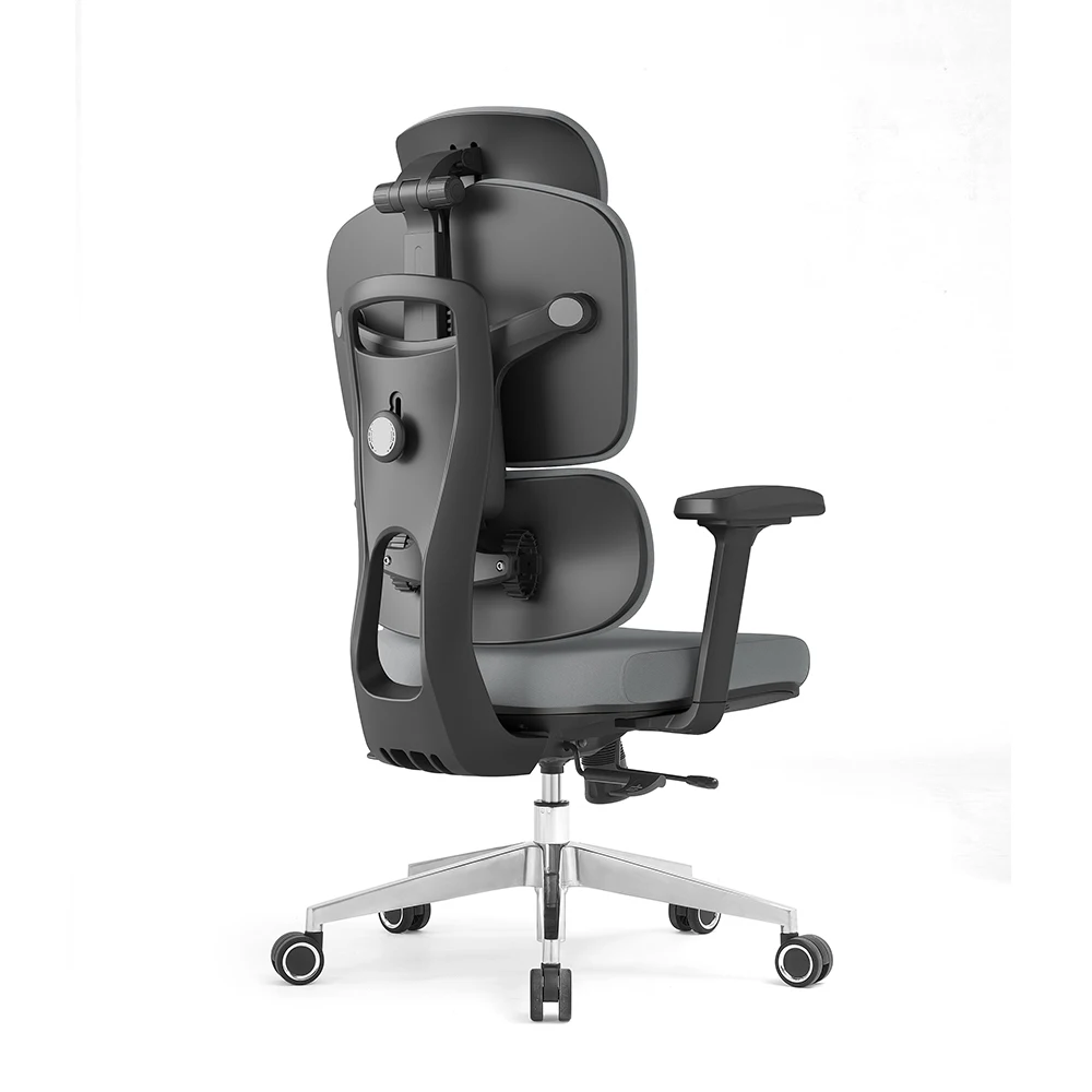 Wholesales Full Backrest Height Adj. Load 150 kg Velvet Ergonomic Executive Premium Swivel Chair Office with Lumbar Support