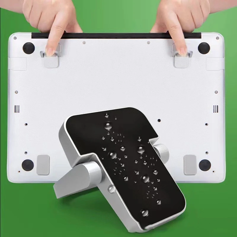 2Pcs For Macbook Notebook Stand Cooling Holder Laptop Stand Mini Portable Holder Foldable Nvisible Laptop Riser Bracket