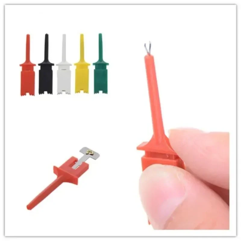 5/10pcs SMD IC Test Hook Clip Grabbers PCB Probe Electronic Component Inspection Repair Tool Flat Test Hook Logic Analyzer Clamp