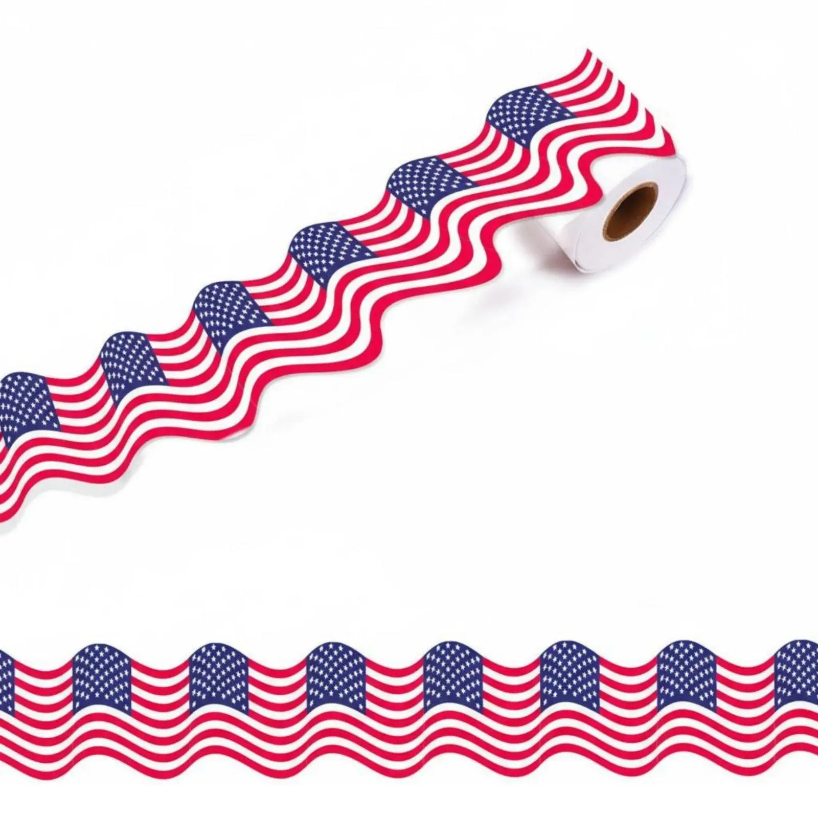USA Flag Sticker Roll Self Stars and Stripes Sticker Roll for School