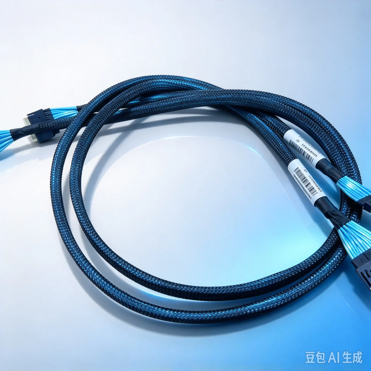 Wire for Inspur Slim SAS 4.0 PCIe SFF-8654 8i NVMe Backplane Cross Cable