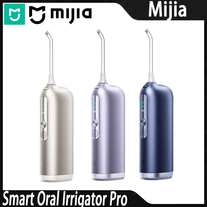 Mijia Portable Smart Electric Oral Irrigator Pro Flush and Brush 2 in 1 Deep Clean Water Flosser Dual Water Flow App Control