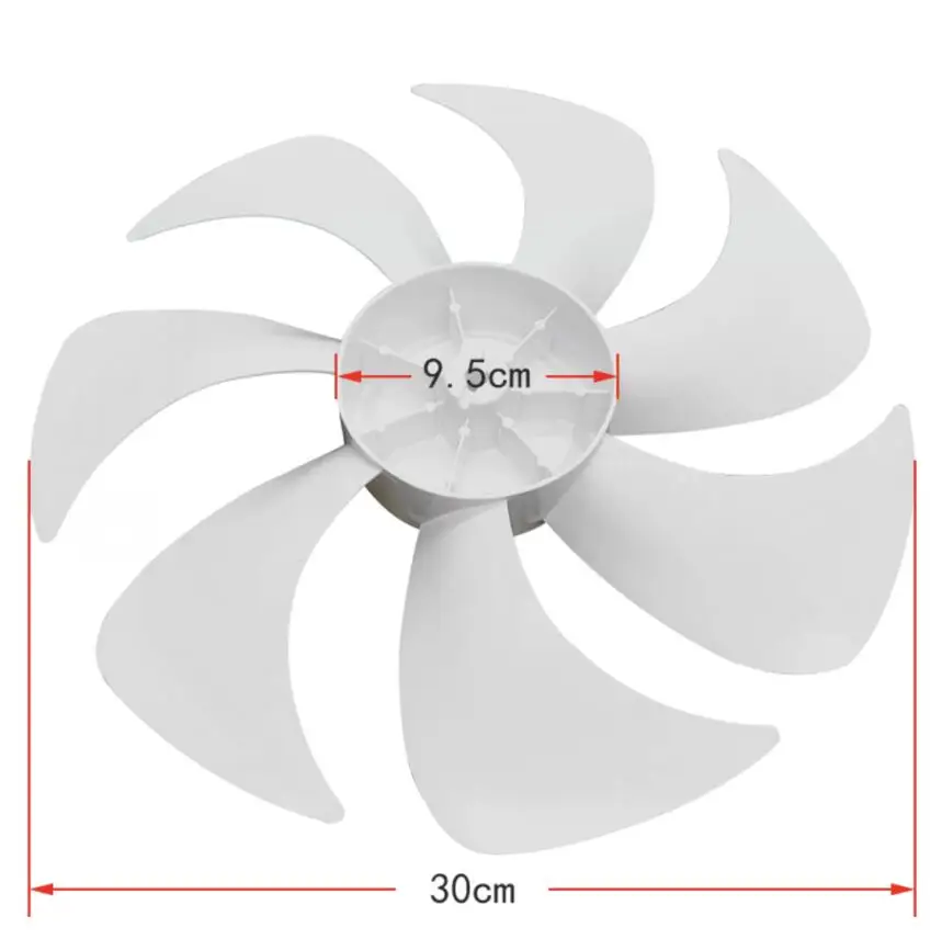 Electric Fan Parts Fan Blade 7-blade 12 inches 300mm diameter CS30-R21/CS30-X20/X20-4-3/FS30-X52