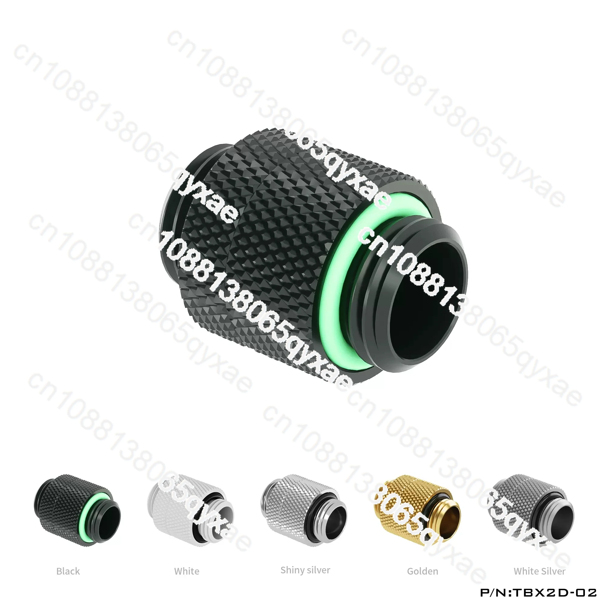 G1/4 black/bright silver/white/gold double outer tooth rotary connector rotary pair wire connector TBX2D-02