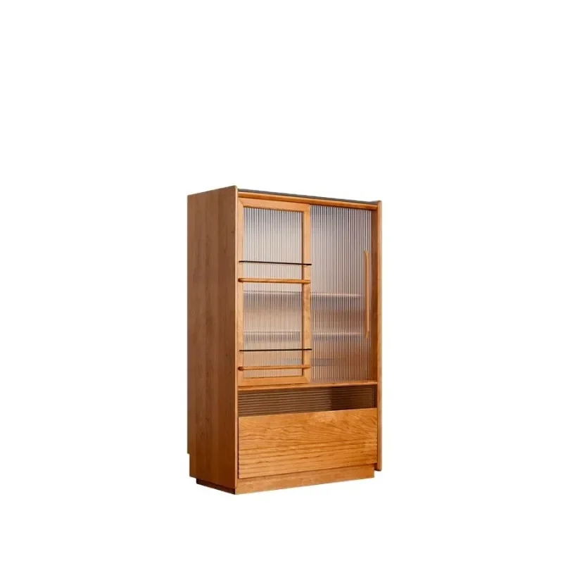 

the storage cabinet, living room, cherry wood storage cabinet, solid wood cabinet against the wall, storage cabinet