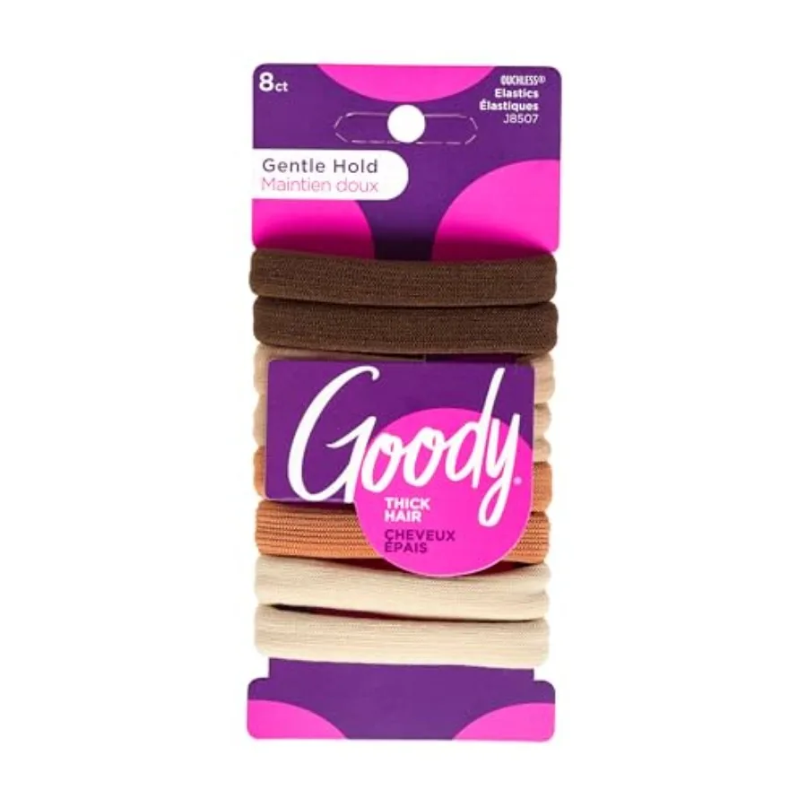 

Limited-time offer Ouchless Sweater Hair Ties, 8 Ct Warm Tones, Gentle, Secure and Damage-Free Elastic Bands for All Occasions,