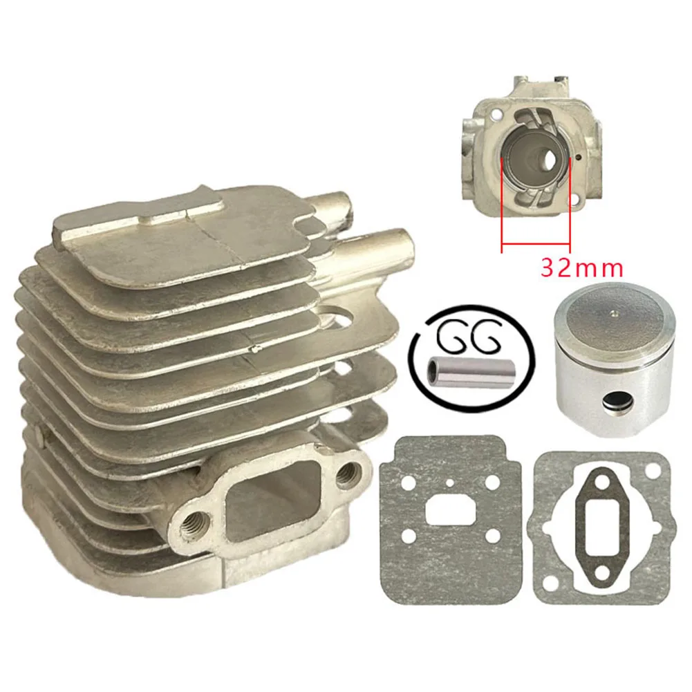 Conjunto de cilindro de 32 mm con kit para desbrozadora ECHO GT-225 SRM-225 PAS-225, piezas de motor A130000540