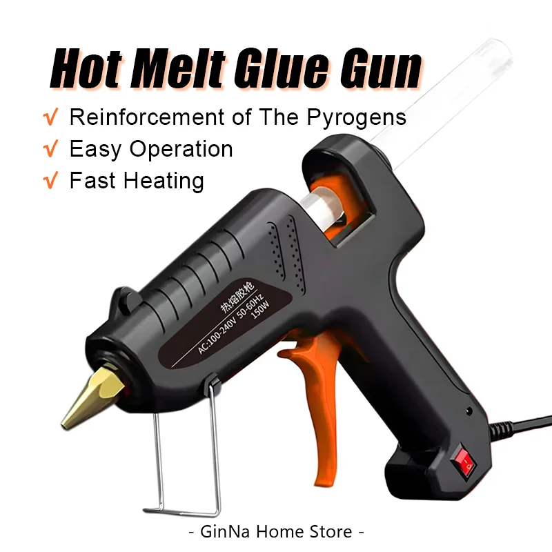 Hot Melt Glue Gun Fast Heating 150W Handmade DIY ELectric Tools Ergonomic Anti-Scald Household Easy Use Tool For 11mm Glue Stick