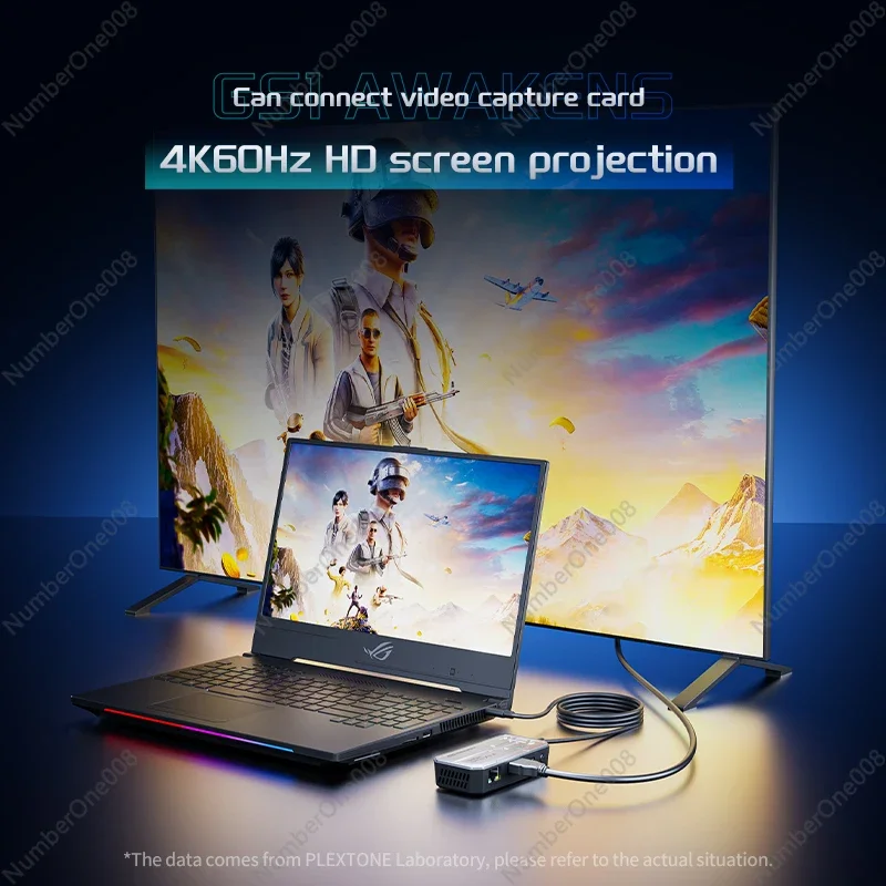 PLEXTONE PD 100 واط ChagerSmall USB Hub 6 في 1 USB C Hub محول متعدد المنافذ USB 3.0 الفاصل نوع C مهايئ توزيع لأجهزة الكمبيوتر المحمول iPad Pro