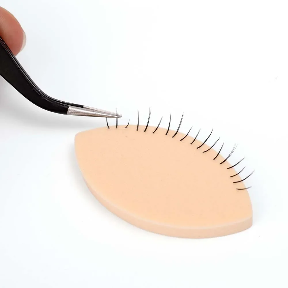 20/100 stücke Falsche Wimpern Pads Wiederverwendbare Mapping Make-Up Puffs Ausbildung Wimpern Extensions Werkzeug Üben Wimpern Verlängerung Schwamm – Detail 10