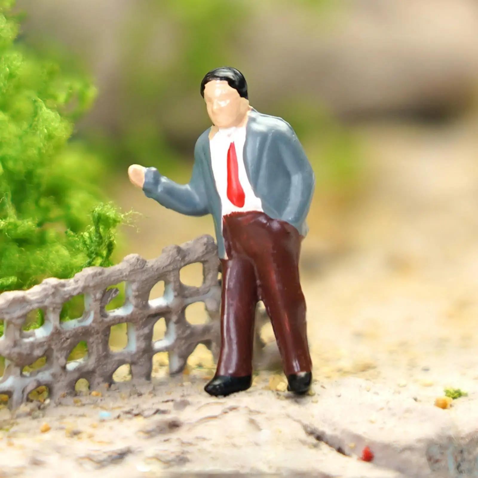 

6x 1:87 HO Scale Figure Model Miniature Standing Figures DIY Projects Sand Table Layout Decoration Miniature Scenes Men Women