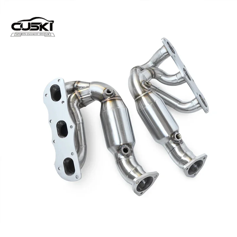 

Pertains to Porsche Boxster/Cayman 987.2 2008-2012 exhaust collector with catalyst manifold Automotive Exhaust Modification Fitt